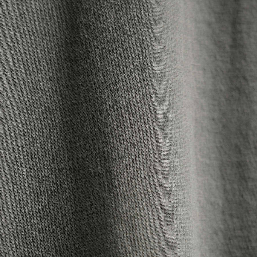 Luxe Lotus Jersey Long Sleeve Polo in Granite | James Perse Los Angeles