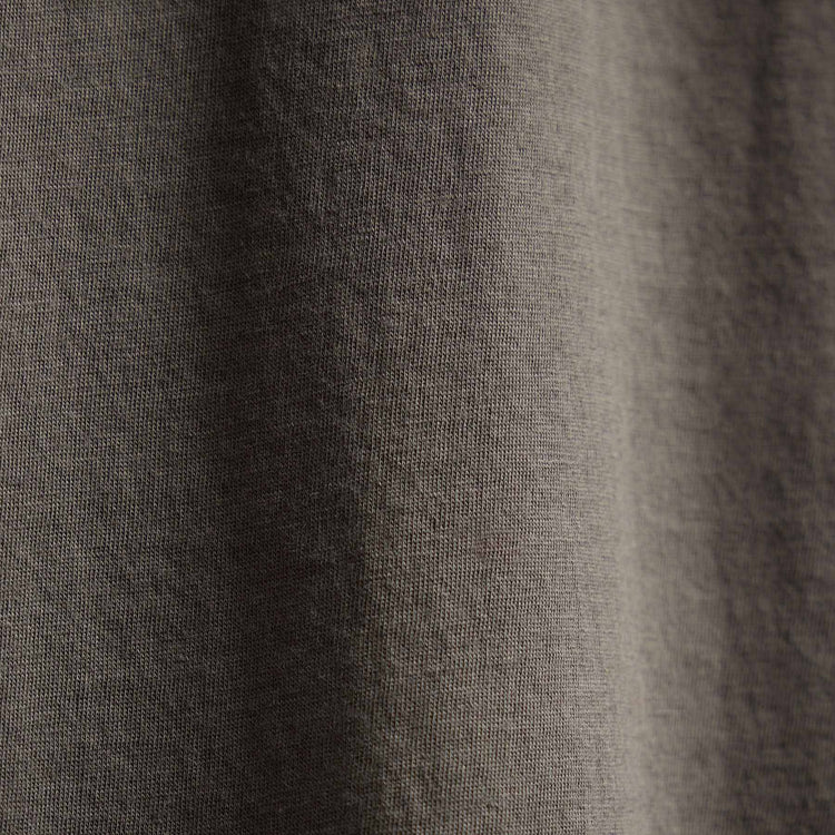 Luxe Lotus Jersey Long Sleeve Polo in Granite | James Perse Los Angeles