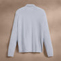 Luxe Lotus Jersey Long Sleeve Polo in Grey Glacier | James Perse Los Angeles