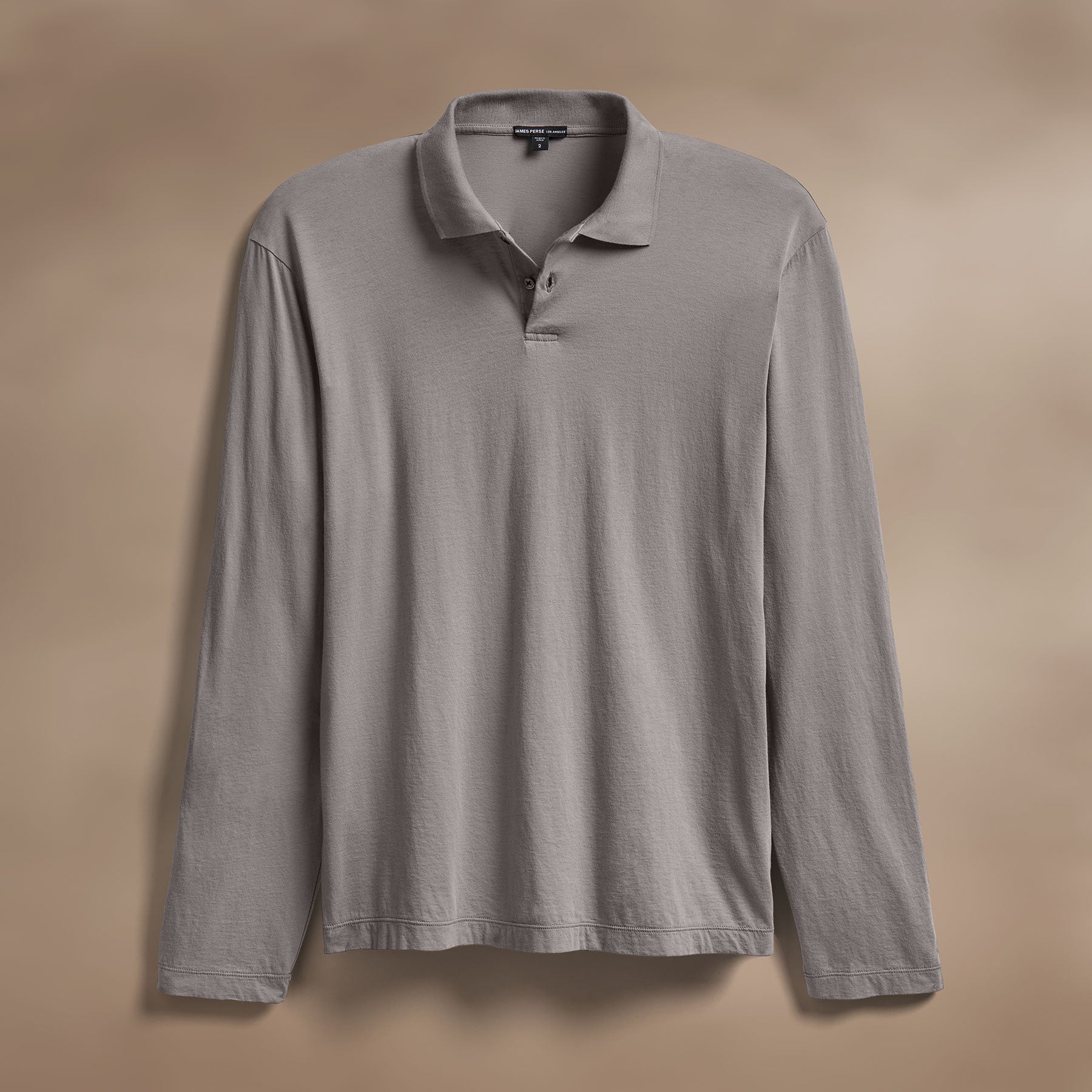 Luxe Lotus Jersey Long Sleeve Polo