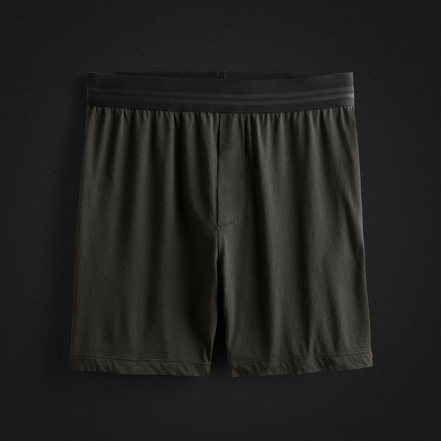Relaxed Fit Boxer Short 3 Pack - Black/White/Carbon