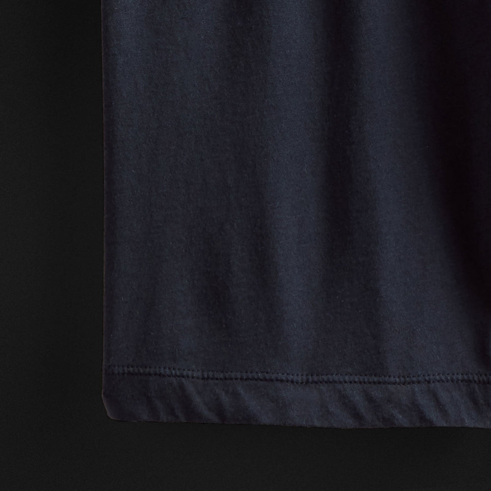 Luxe Lotus Relaxed Fit Boxer Short in French Navy | James Perse Los Angeles FLAT