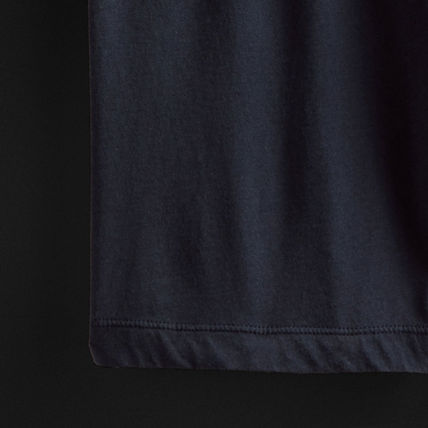 Luxe Lotus Relaxed Fit Boxer Short in French Navy | James Perse Los Angeles FLAT