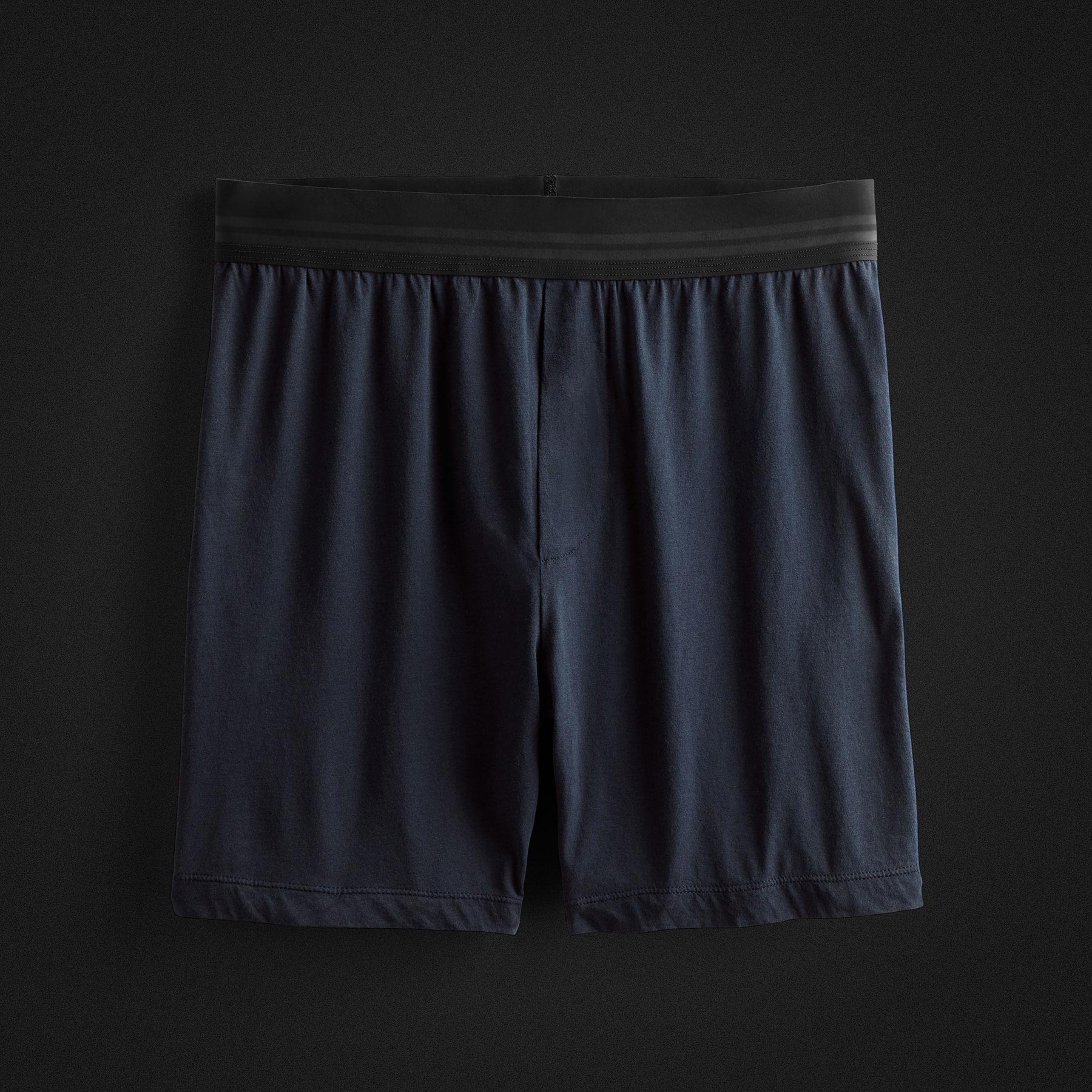 Luxe Lotus Relaxed Fit Boxer Short in French Navy | James Perse Los Angeles FLAT