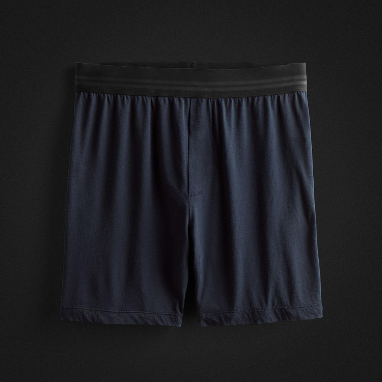 Relaxed Fit Boxer Short 3 Pack - Black/White/French Navy