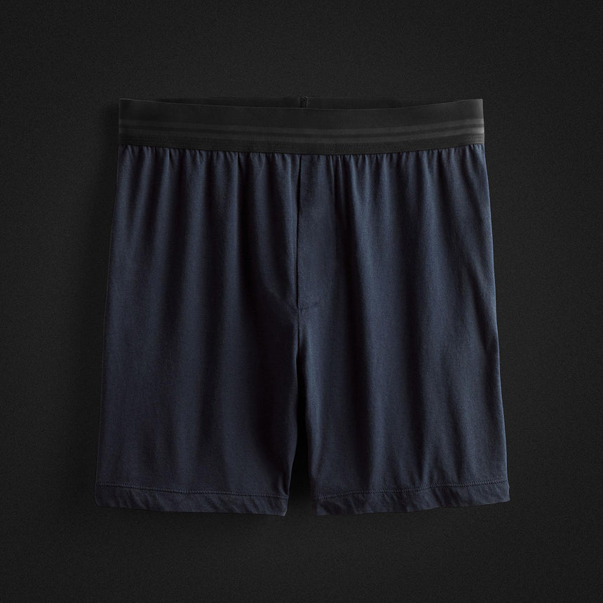 Relaxed Fit Boxer Short 3 Pack - Black/White/French Navy