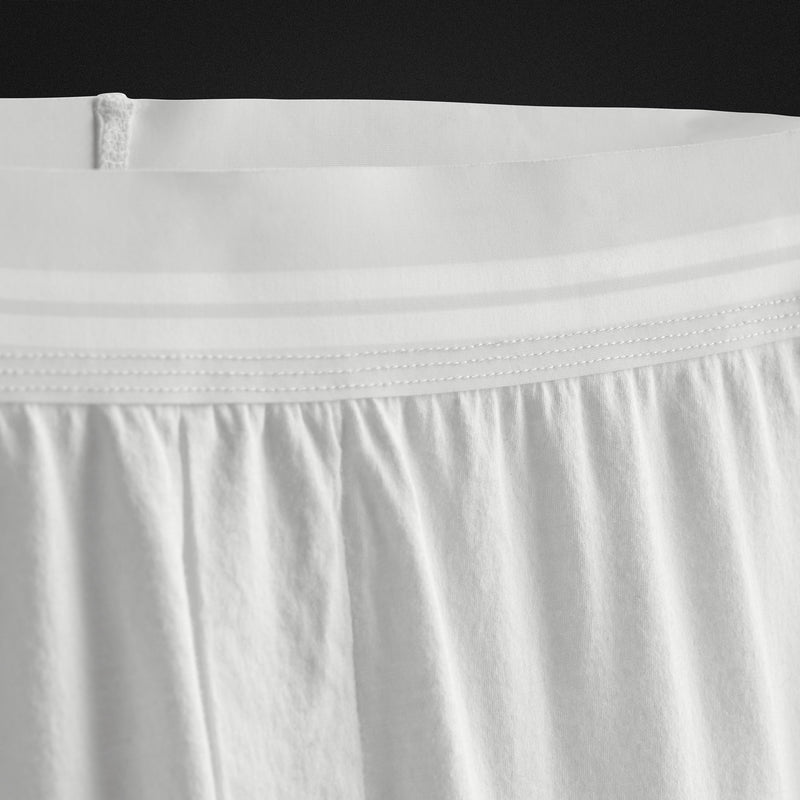 Luxe Lotus Relaxed Fit Boxer Short - White