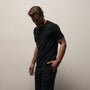 Elevated Lotus Jersey Lounge Tee in Black | James Perse Los Angeles
