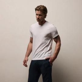 Elevated Lotus Jersey Lounge Tee in White | James Perse Los Angeles