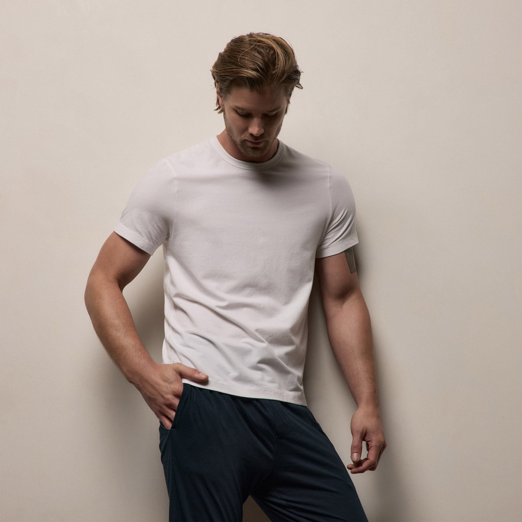 Elevated Lotus Jersey Lounge Tee from James Perse - $195