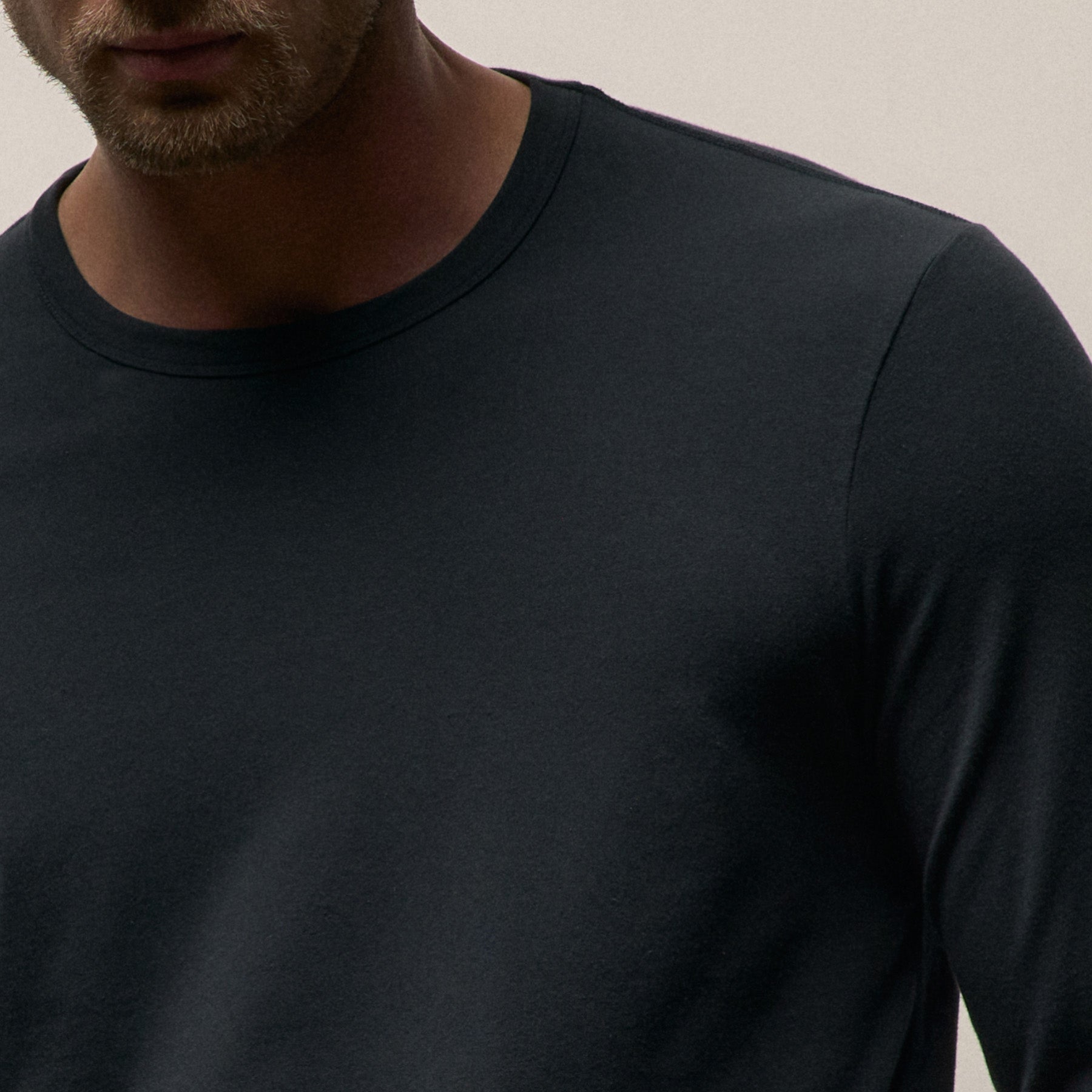 Elevated Lotus Jersey Lounge Crew in French Navy | James Perse Los Angeles