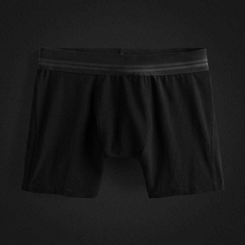 Elevated Lotus Sport Boxer Short in Black | James Perse Los Angeles FLAT