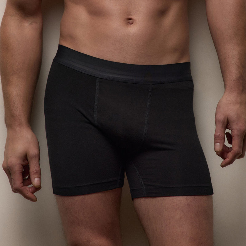 Elevated Lotus Sport Boxer Short in Black | James Perse Los Angeles