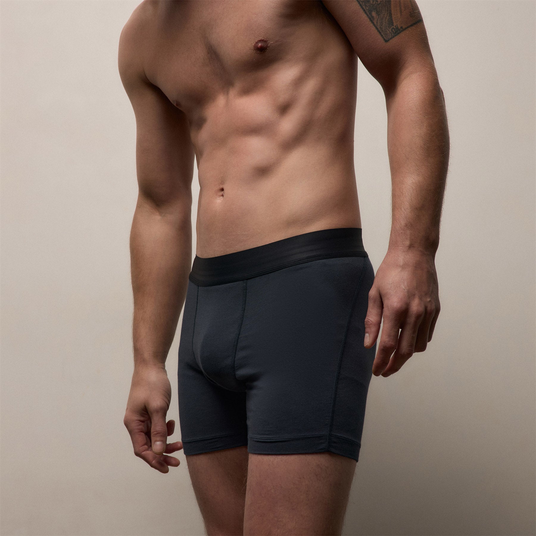 Elevated Lotus Sport Boxer Short in French Navy | James Perse Los Angeles