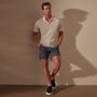 San Jacinto Knit Polo in White | James Perse Los Angeles