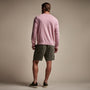 Stretch Cotton Crew Sweater in Peony | James Perse Los Angeles