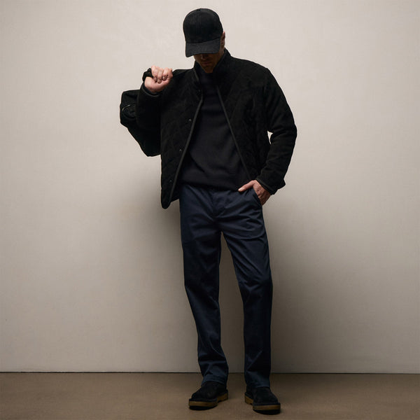 Relaxed Stretch Micro Twill Trouser in Academy | James Perse Los Angeles