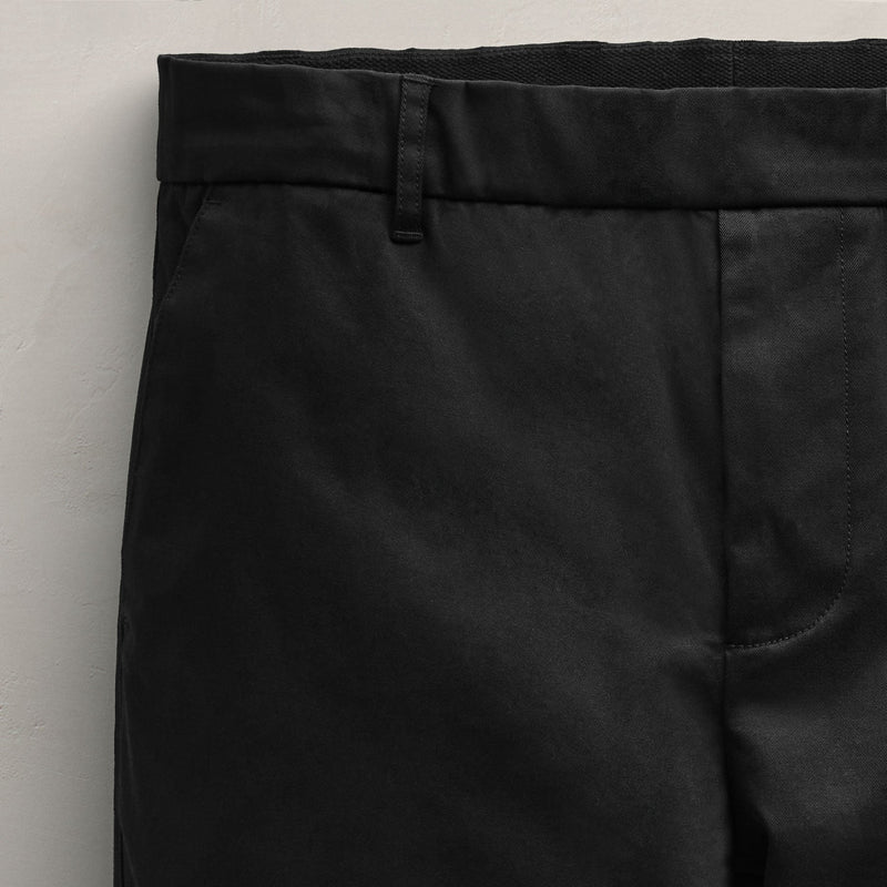 Stretch Micro Twl Golf Trouser in Black | James Perse Los Angeles FLAT