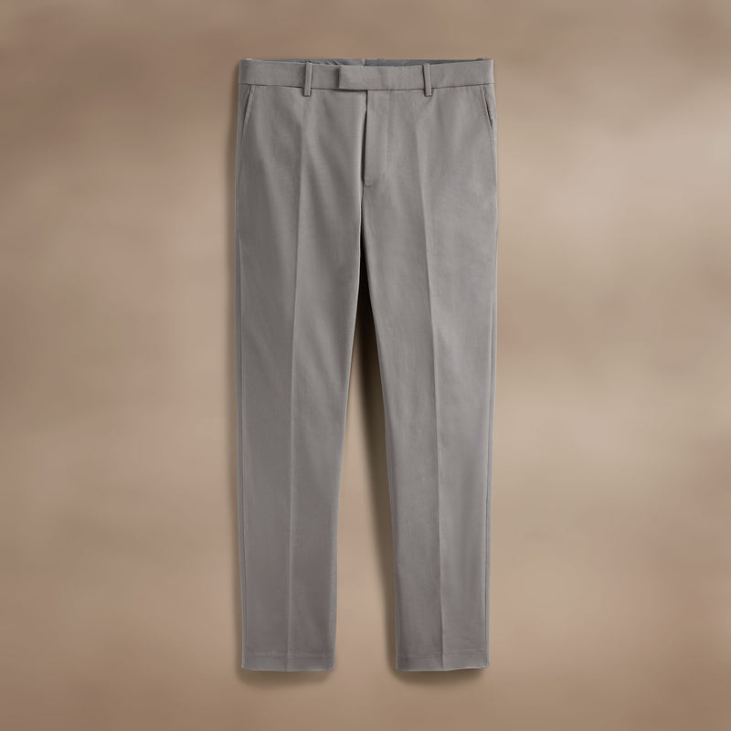 Stretch Micro Twill Trouser in Mid Grey | James Perse Los Angeles