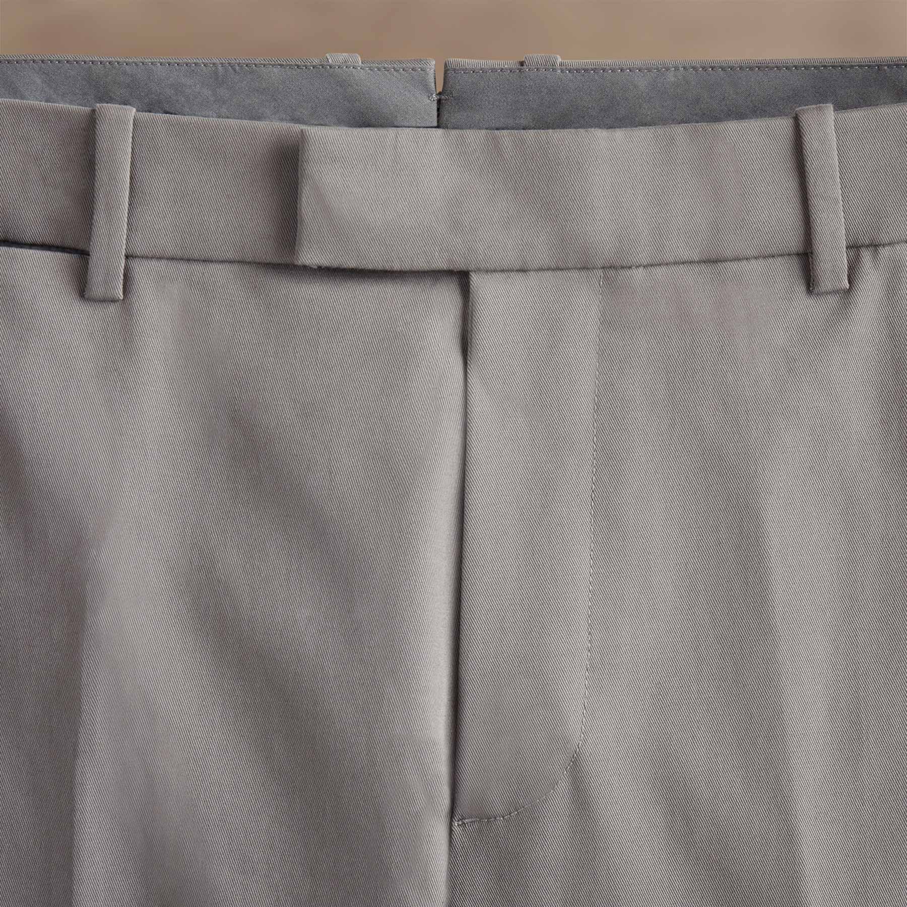Stretch Micro Twill Trouser in Mid Grey | James Perse Los Angeles