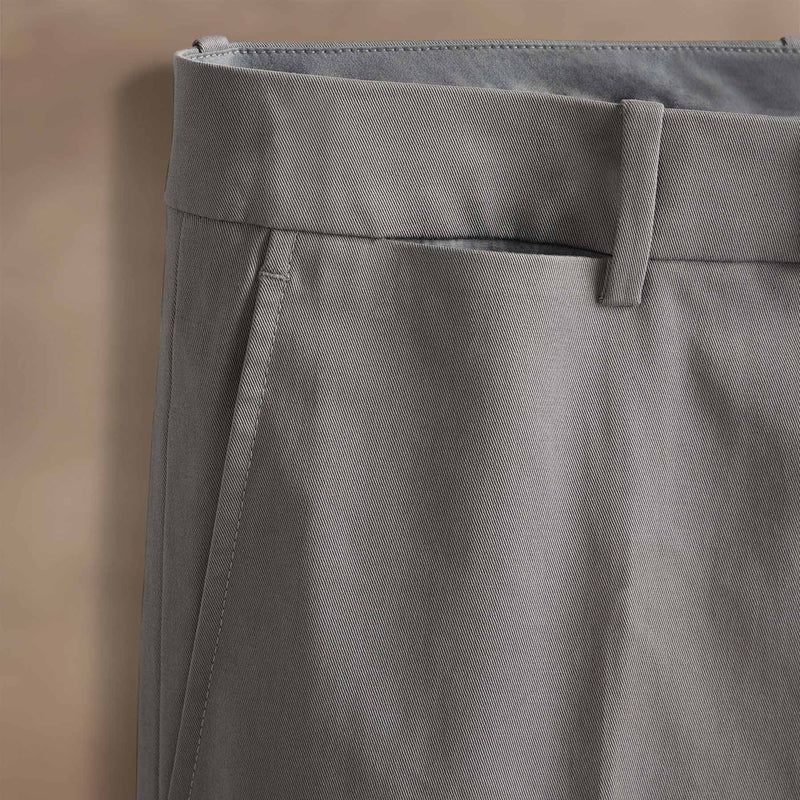 Stretch Micro Twill Trouser in Mid Grey | James Perse Los Angeles