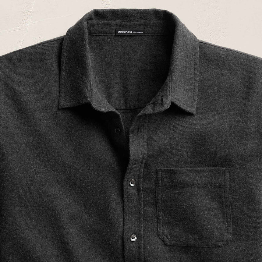 Cotton Cashmere Shirt - Anthracite