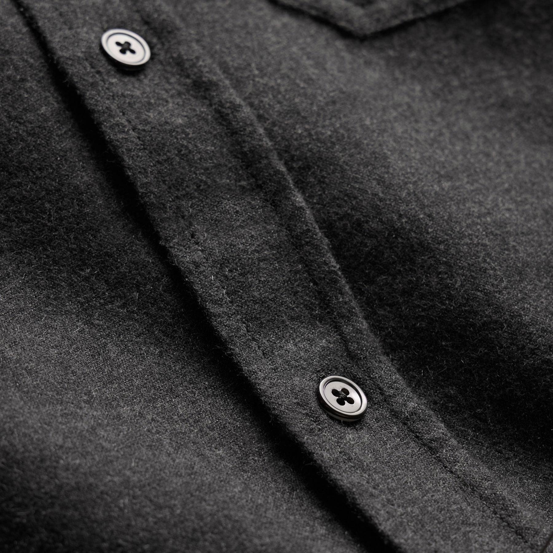 Cotton Cashmere Shirt - Anthracite
