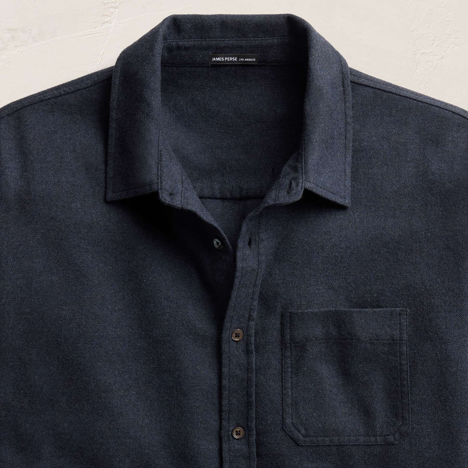 Cotton Cashmere Shirt - Heather Navy