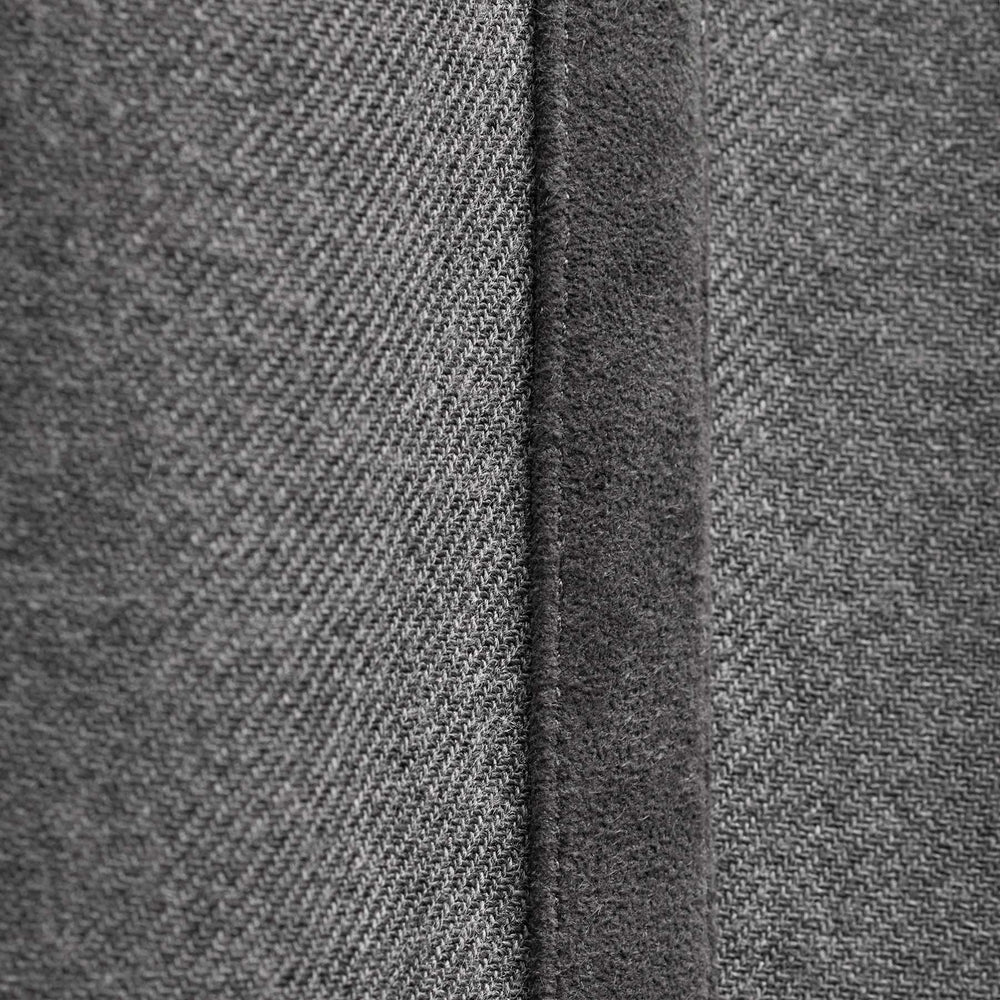 Suede Trim Wool Drawstring Trouser in Heather Grey | James Perse Los Angeles