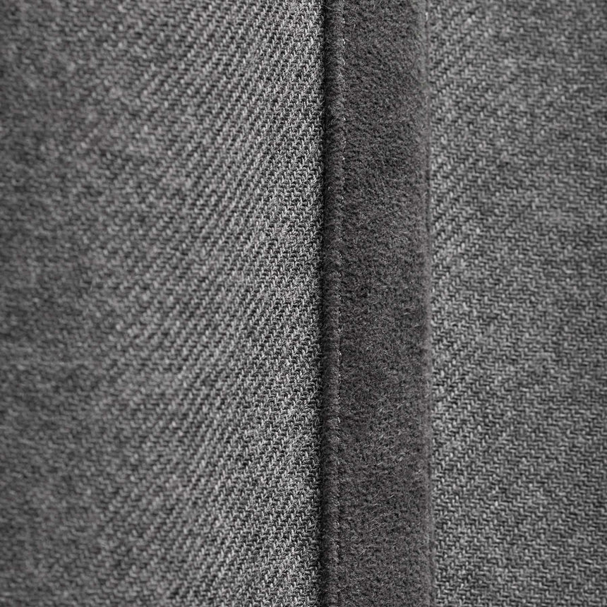 Suede Trim Wool Drawstring Trouser in Heather Grey | James Perse Los Angeles