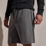 Suede Trim Wool Drawstring Short in Heather Grey | James Perse Los Angeles