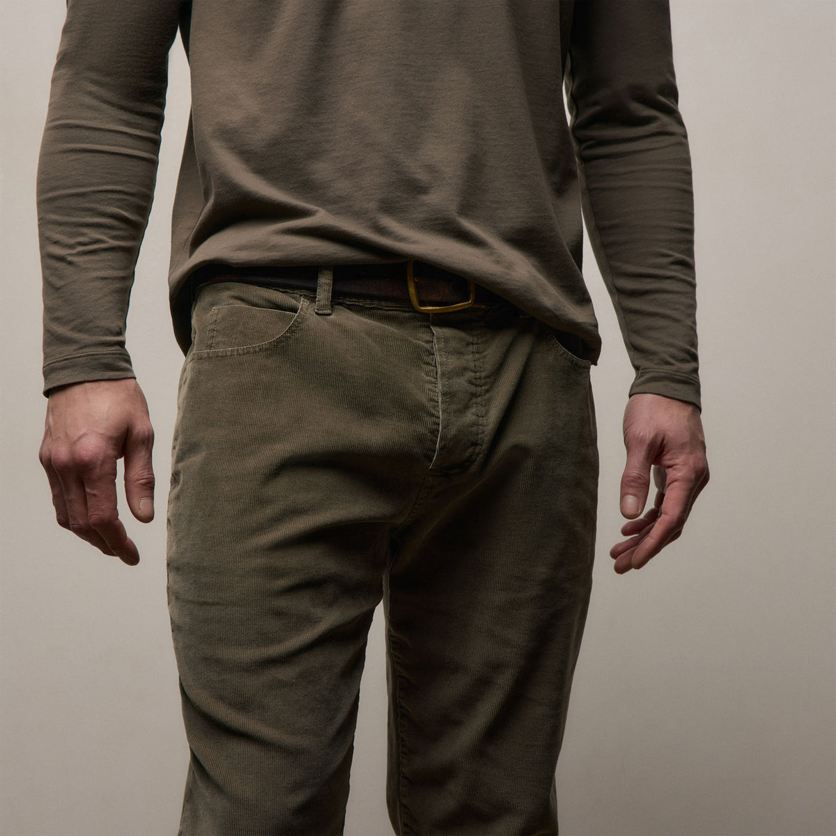 Corduroy 5 Pocket Pant - Army Green Pigment
