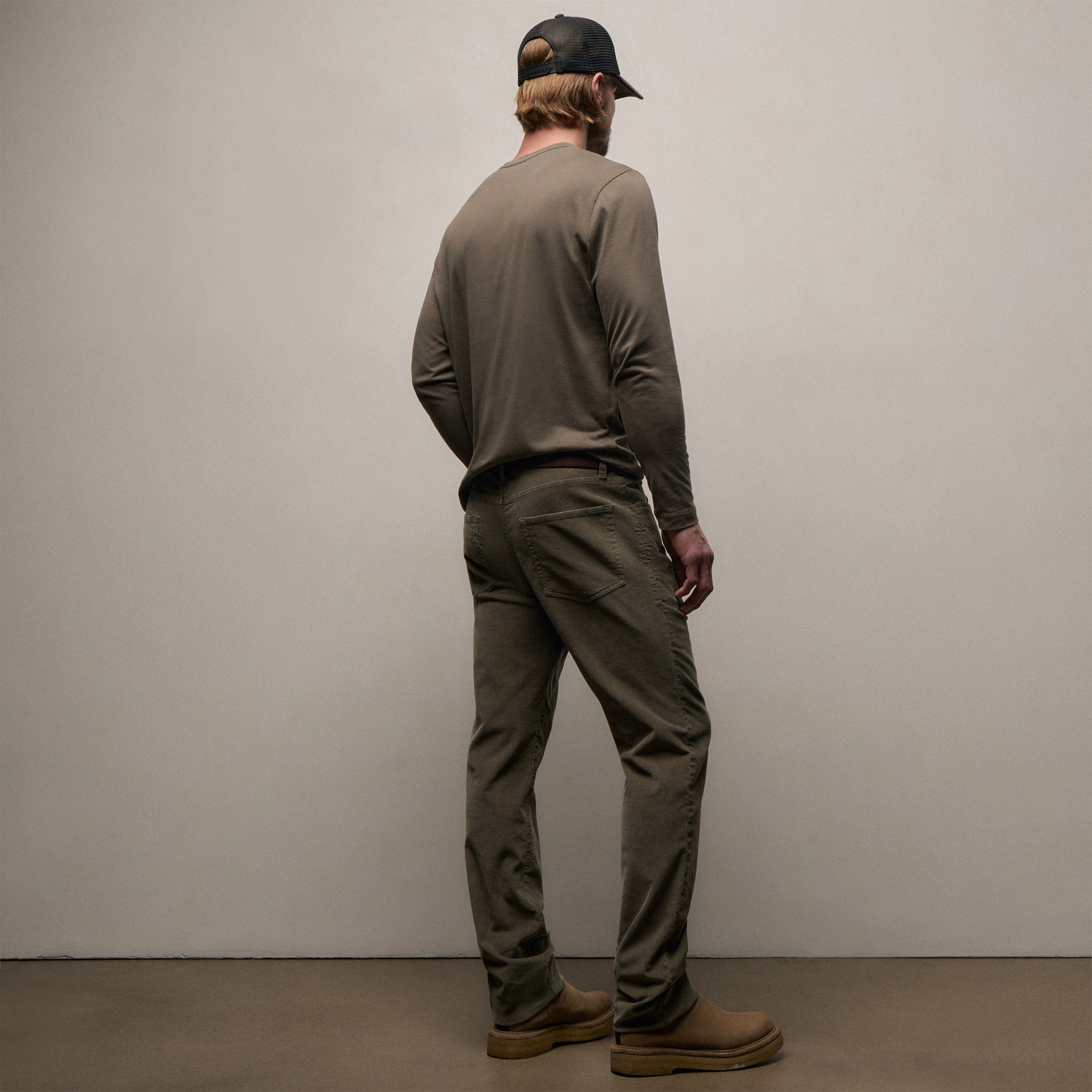Corduroy 5 Pocket Pant - Army Green Pigment | James Perse Los Angeles