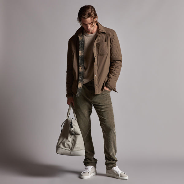 5 Pocket Corduroy Pant in Army Green Pigment | James Perse Los Angeles