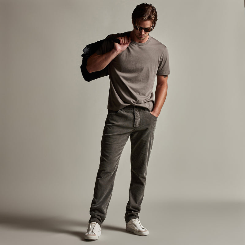 5 Pocket Corduroy Pant in Burro Pigment | James Perse Los Angeles