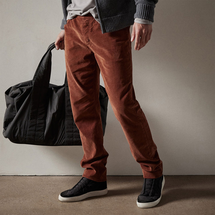 5 Pocket Corduroy Pant in Dark Rust Pigment | James Perse Los Angeles
