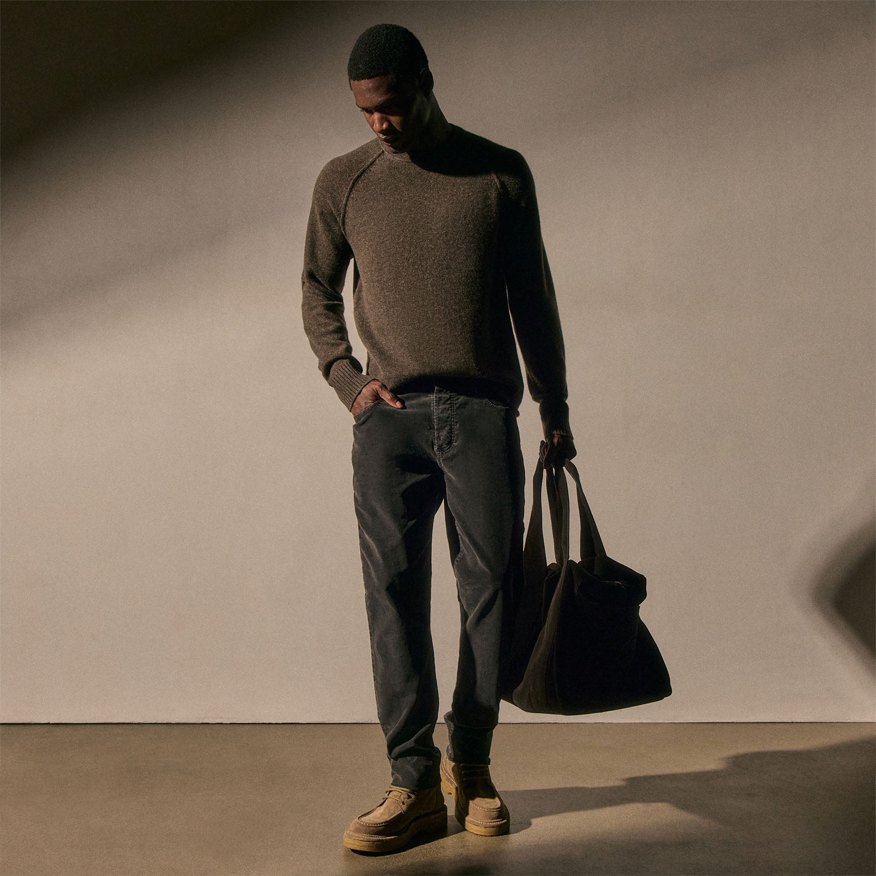 5 Pocket Corduroy Pant in Magma Pigment | James Perse Los Angeles