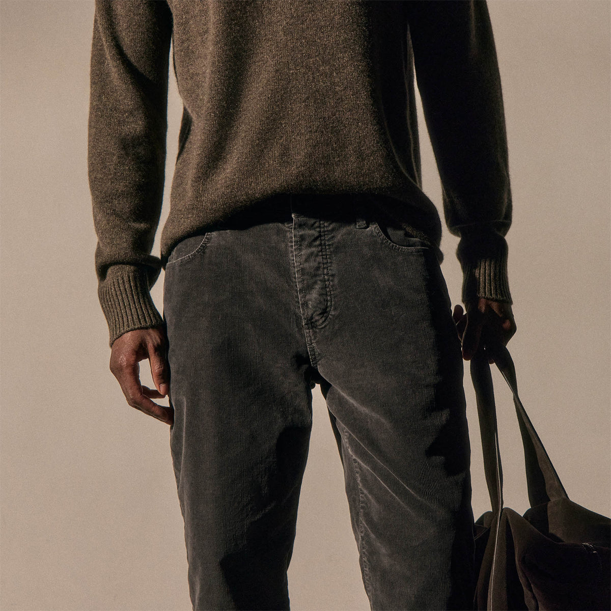 5 Pocket Corduroy Pant in Magma Pigment | James Perse Los Angeles