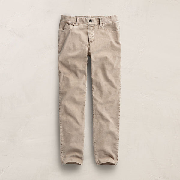 5 Pocket Corduroy Pant in Stone Pigment | James Perse Los Angeles