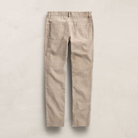 5 Pocket Corduroy Pant in Stone Pigment | James Perse Los Angeles FLAT