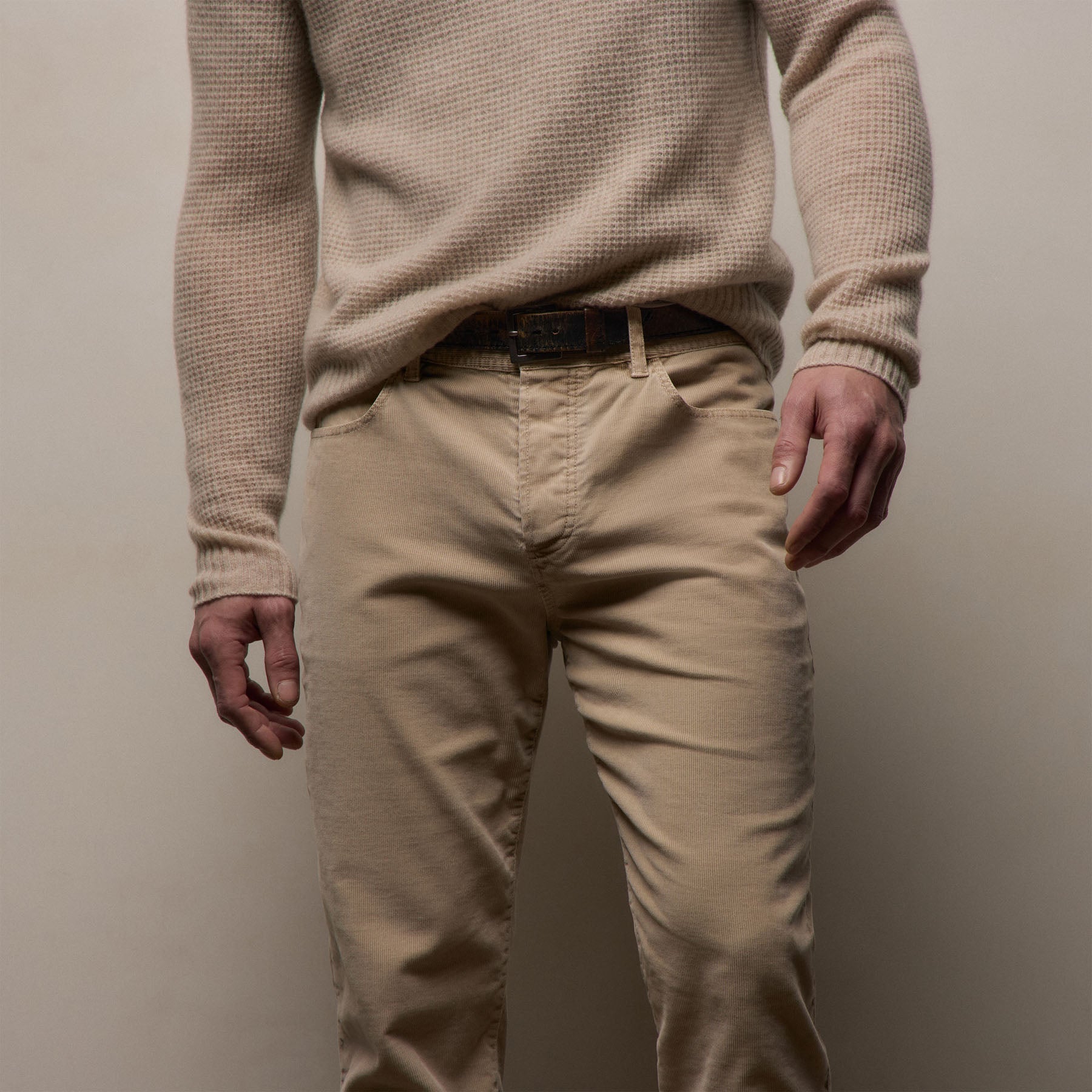 Corduroy 5 Pocket Pant in Stone Pigment | James Perse Los Angeles