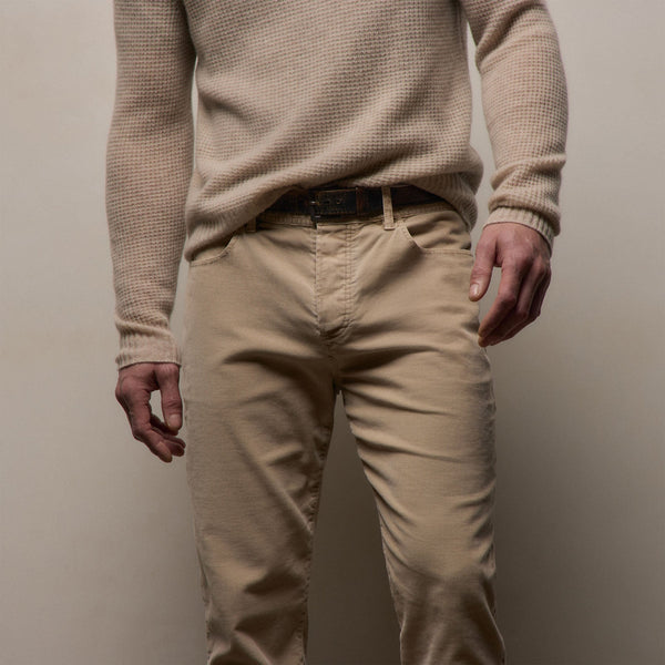 Corduroy 5 Pocket Pant in Stone Pigment | James Perse Los Angeles