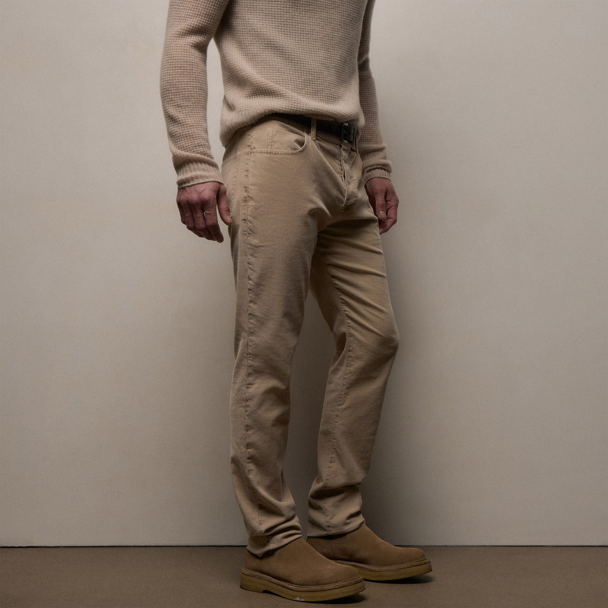 Corduroy 5 Pocket Pant in Stone Pigment | James Perse Los Angeles