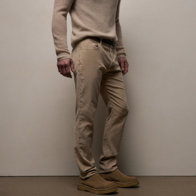 Corduroy 5 Pocket Pant in Stone Pigment | James Perse Los Angeles