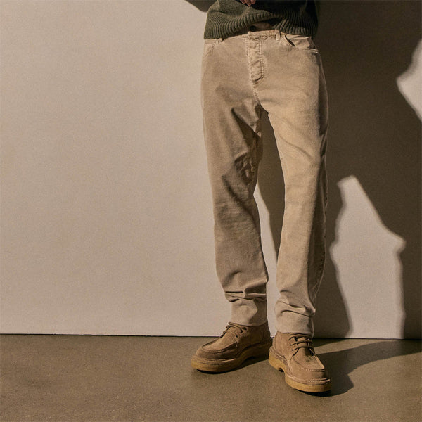 5 Pocket Corduroy Pant in Stone Pigment | James Perse Los Angeles