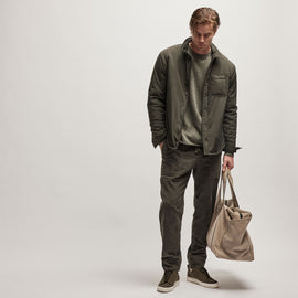 Corduroy Utility Pant in Dark Olive Pigment | James Perse Los Angeles