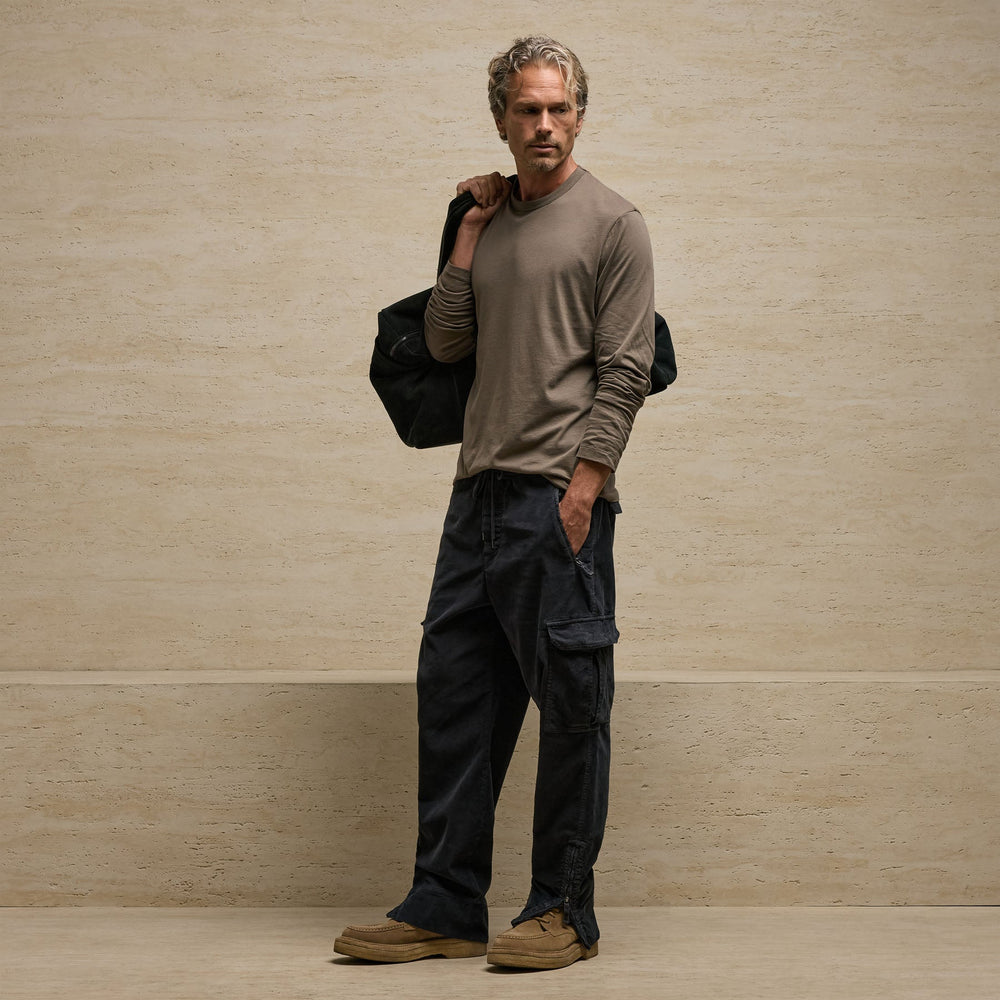Corduroy Utility Pant in Classic Navy | James Perse Los Angeles