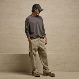 Corduroy Utility Pant in Light Khaki Pigment | James Perse Los Angeles