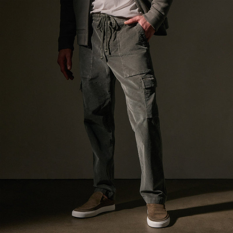 Cord Utility Pant in Granite Pigment | James Perse Los Angeles