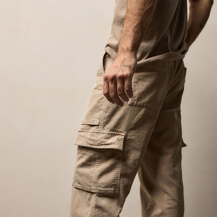 Cord Utility Pant in Stone Pigment | James Perse Los Angeles